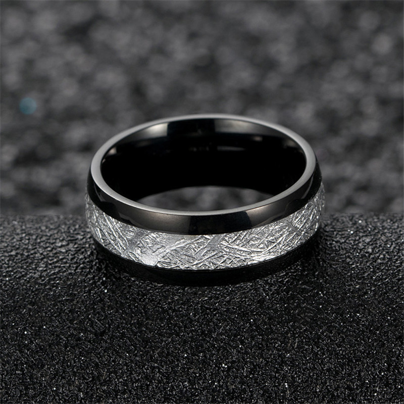 05 Silk Grain Stainless Steel Ring For Men Women Jewelry