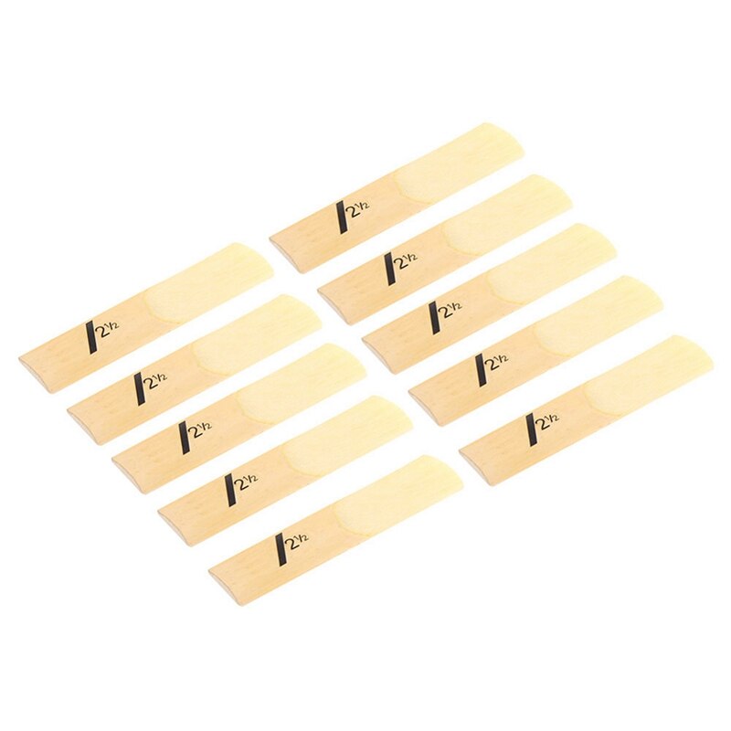 10Pcs Alto Saxophone Sax Reeds Classic Alto Reed For Riyin Saxophone 2.5 Strength 2 1/2 Music Xmas Musical Instruments