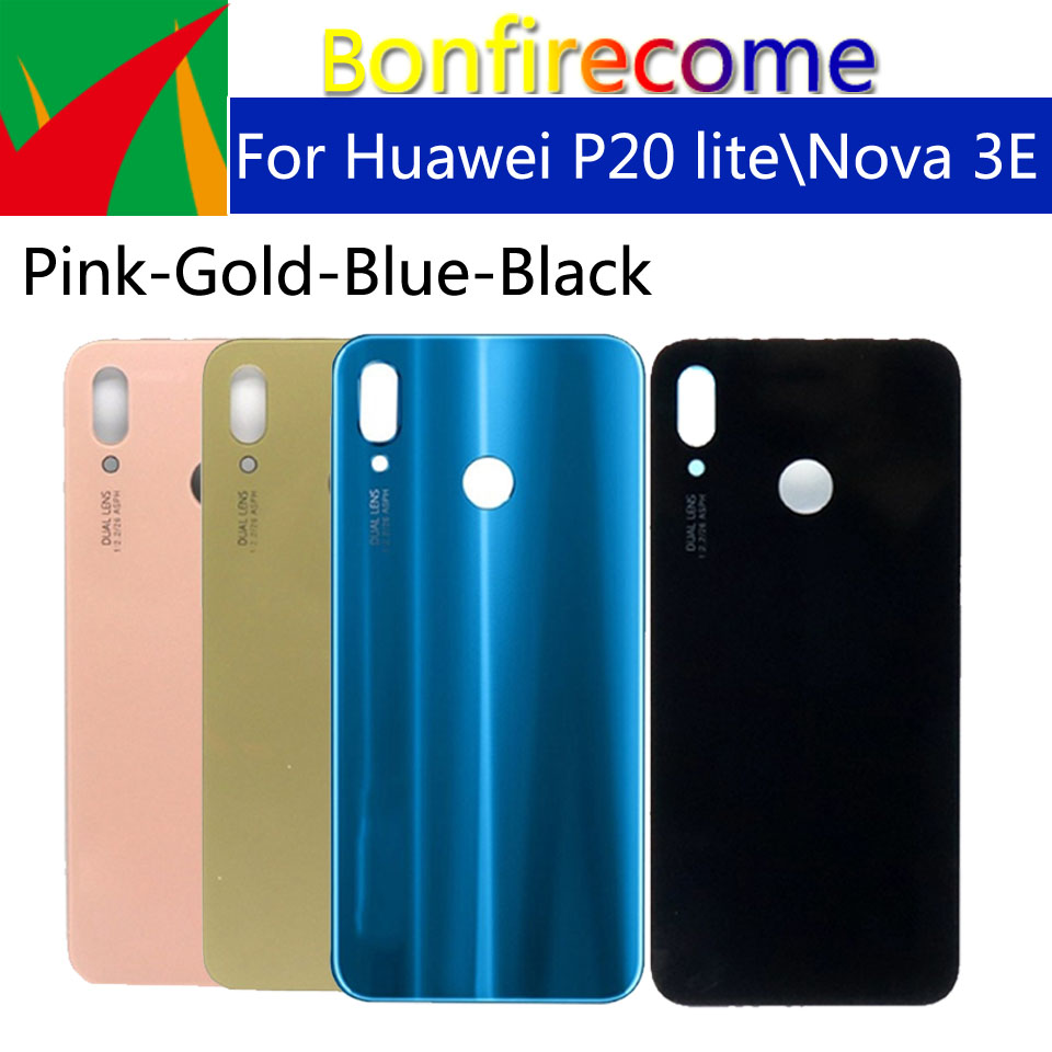 Back Glass For Huawei-P20 Lite Battery Back Cover Replacement For Nova 3E / P20 Lite Housing Chassis Shell replacement