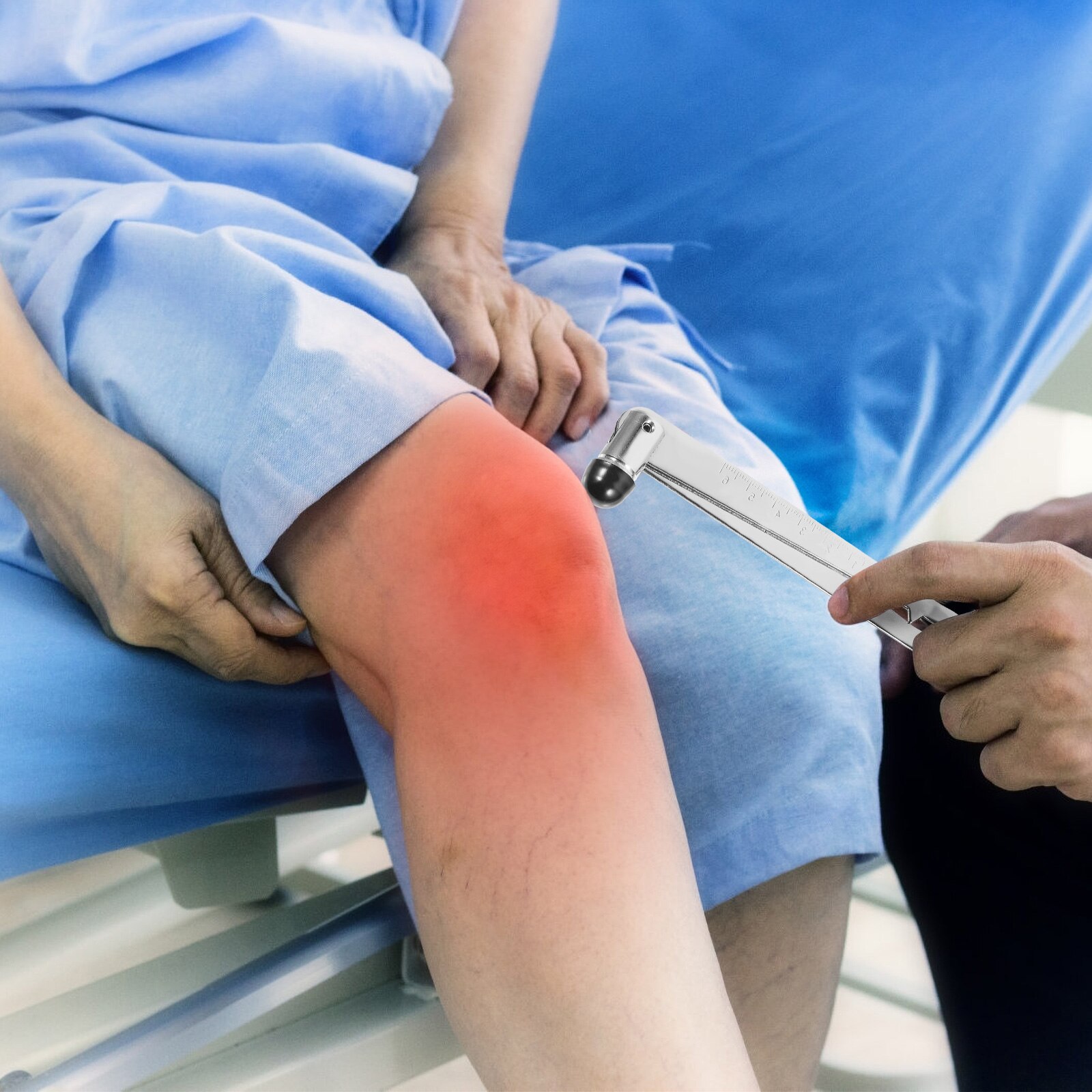 2pcs Clinic Percussion Hammers Reflex Hammer Diagnosis Testing Hammer with Scale