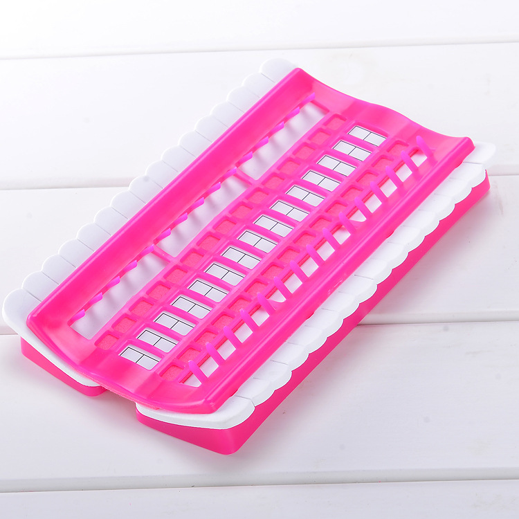 30/50 Positions Thread Holder Cross Stitch Thread Organizer Row Line Tool Embroidery Floss Sewing Accessories Thread Organizer: Light Grey