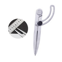 LMDZ 106mm Measuring Silver Adjustable Spacing Gauge Handmade DIY Craft Tool Making Line Drawing ,Positioning Tool