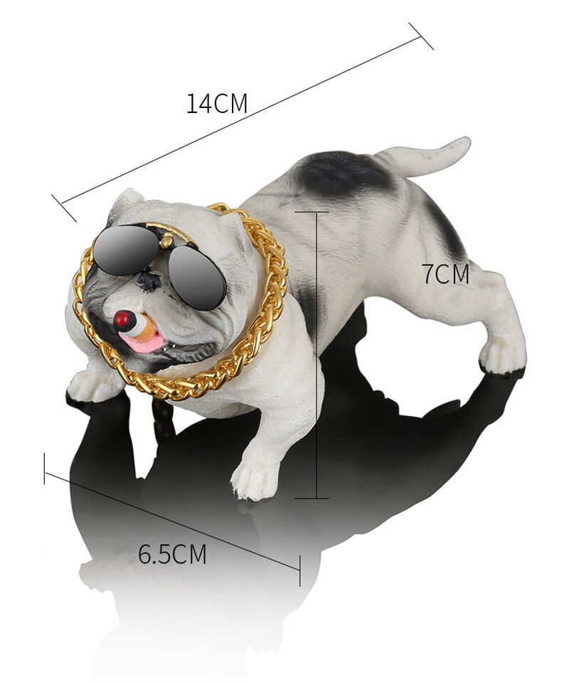 Creatieve Bulldog Auto Ornament Mode Simulatie Bull Hond Pop Auto Interieur Accessoires Ornamenten Decoratie