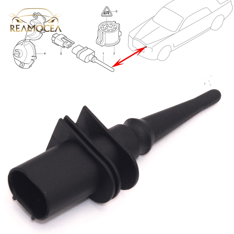 Sensor de temperatura del aire ambiente Exterior negro Reamocea 65816905133 65816905050 para BMW serie 1 X5 X3 X6 Z4 M3 M6 Alpina B7