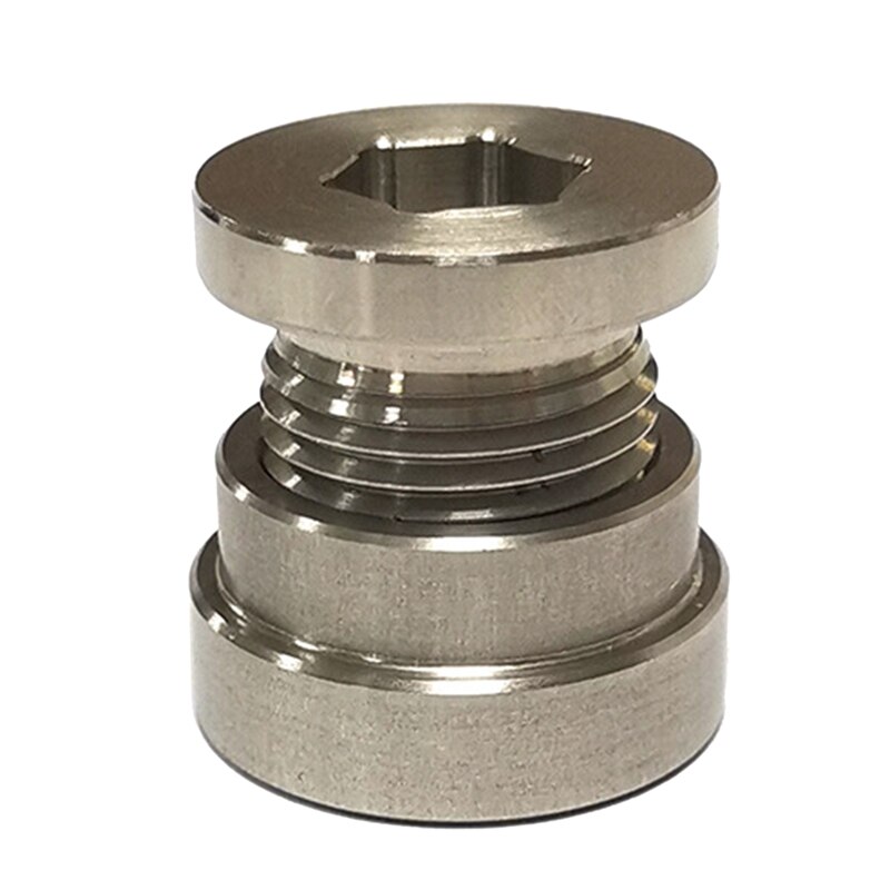 Universal O2 Sensor Stepped Mounting Boss and Plugs M18X1.5 Hex Plug Kit Stainless Steel for Cars and Trucks