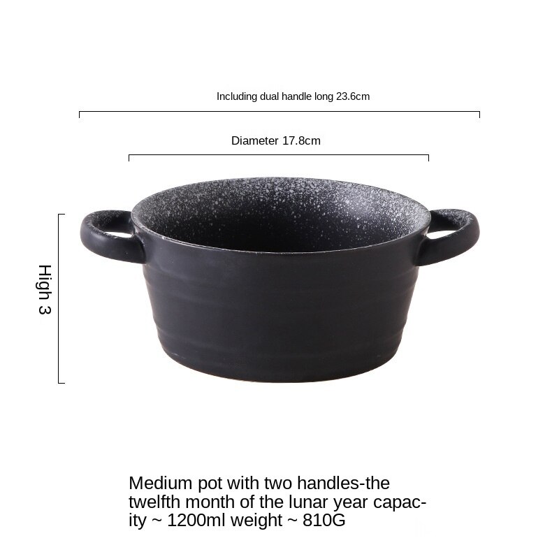 Cuenco de Ramen para microondas, recipiente de cerámica con personalidad creativa, olla de sopa, Cocina Para el hogar, fideos instantáneos BowlLB501: color1