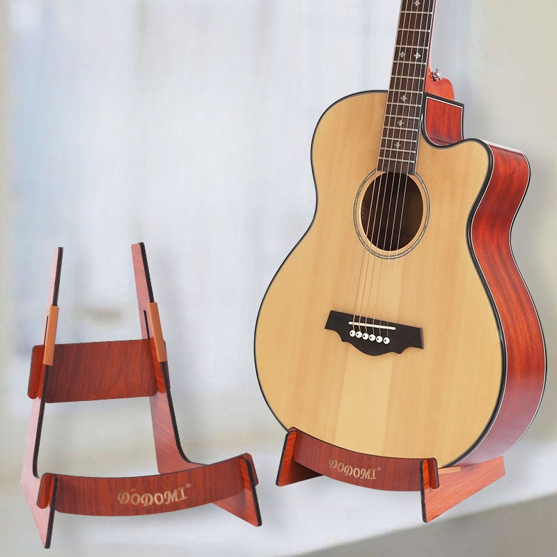 Soporte de madera para guitarra, bajo, ukelele, estante de exhibición de almacenamiento ligero desmontable para tienda, accesorios clásicos para instrumentos musicales: Gris claro