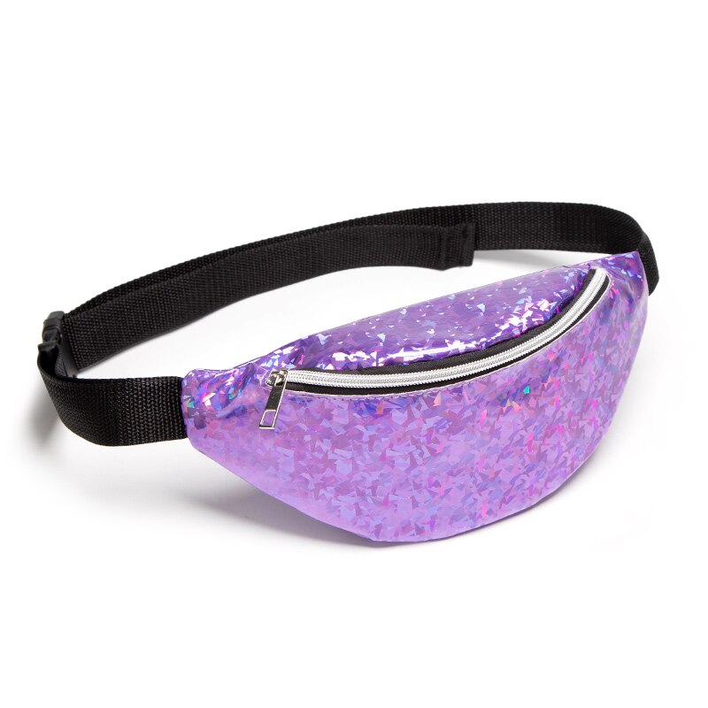 Frauen Taille Pack lässig Mädchen Taille fanny Pack Gürtel Tasche Beutel Hüfte miserabel Tasche Reisen Sport klein Geldbeutel: LILA