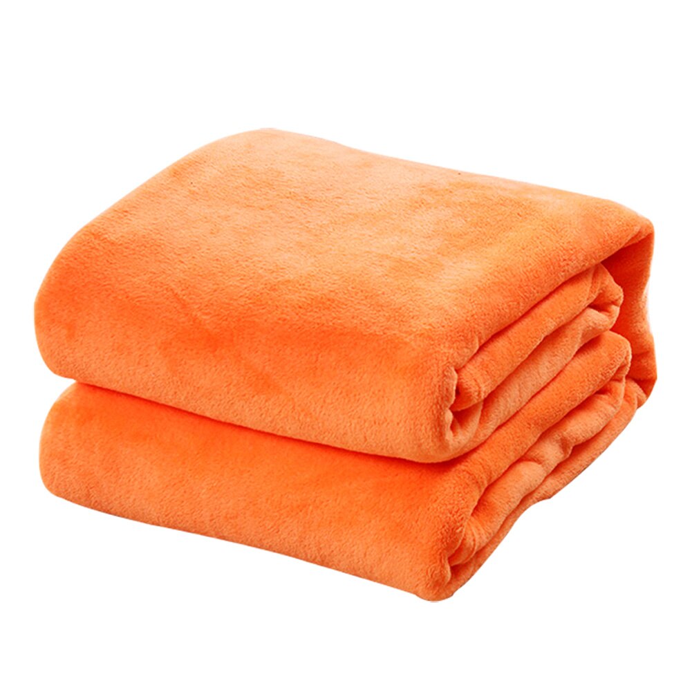 Super blødt varm massiv varm mikro plys fleece tæppe kaste tæppe sovesofa: 7c