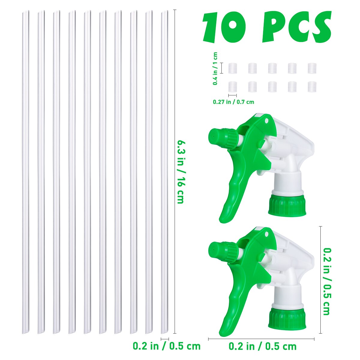 10pcs Nozzle Replacement Hand Button Nozzle Water Nozzles Fine Mist Steam Sprayer Head for Gardening Cleaning Watering