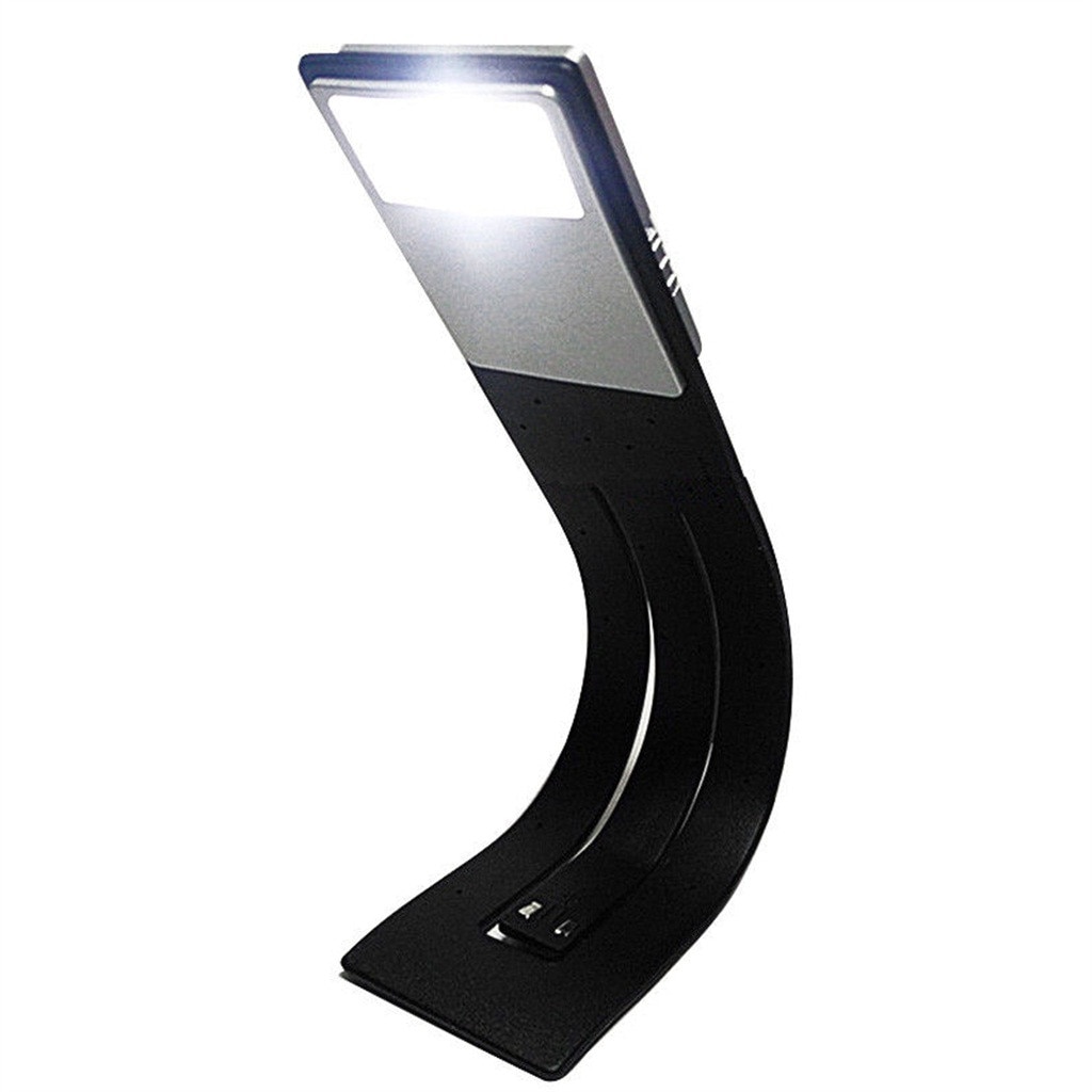 Lámpara de mesa para Kindle, luz LED de lectura para libro, lámpara de escritorio, Mini Clip Flexible para libro DC6V, blanco y negro #20: Black 