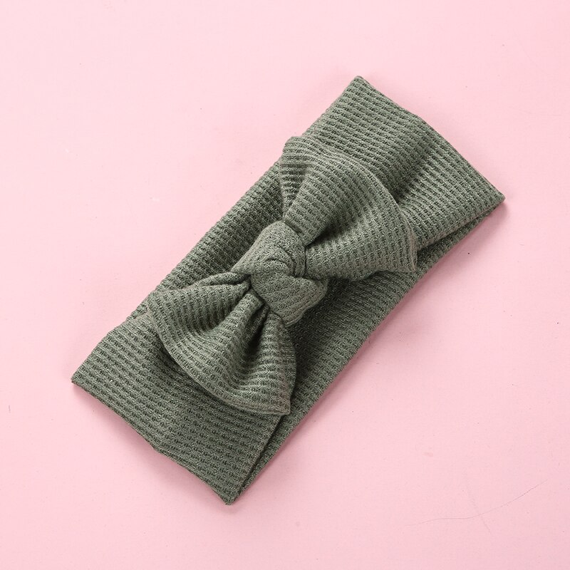 Bandeau en Nylon pour bébé, Turban avec nœud en soie, accessoires pour cheveux, diadème de princesse pour enfant en bas âge: 14