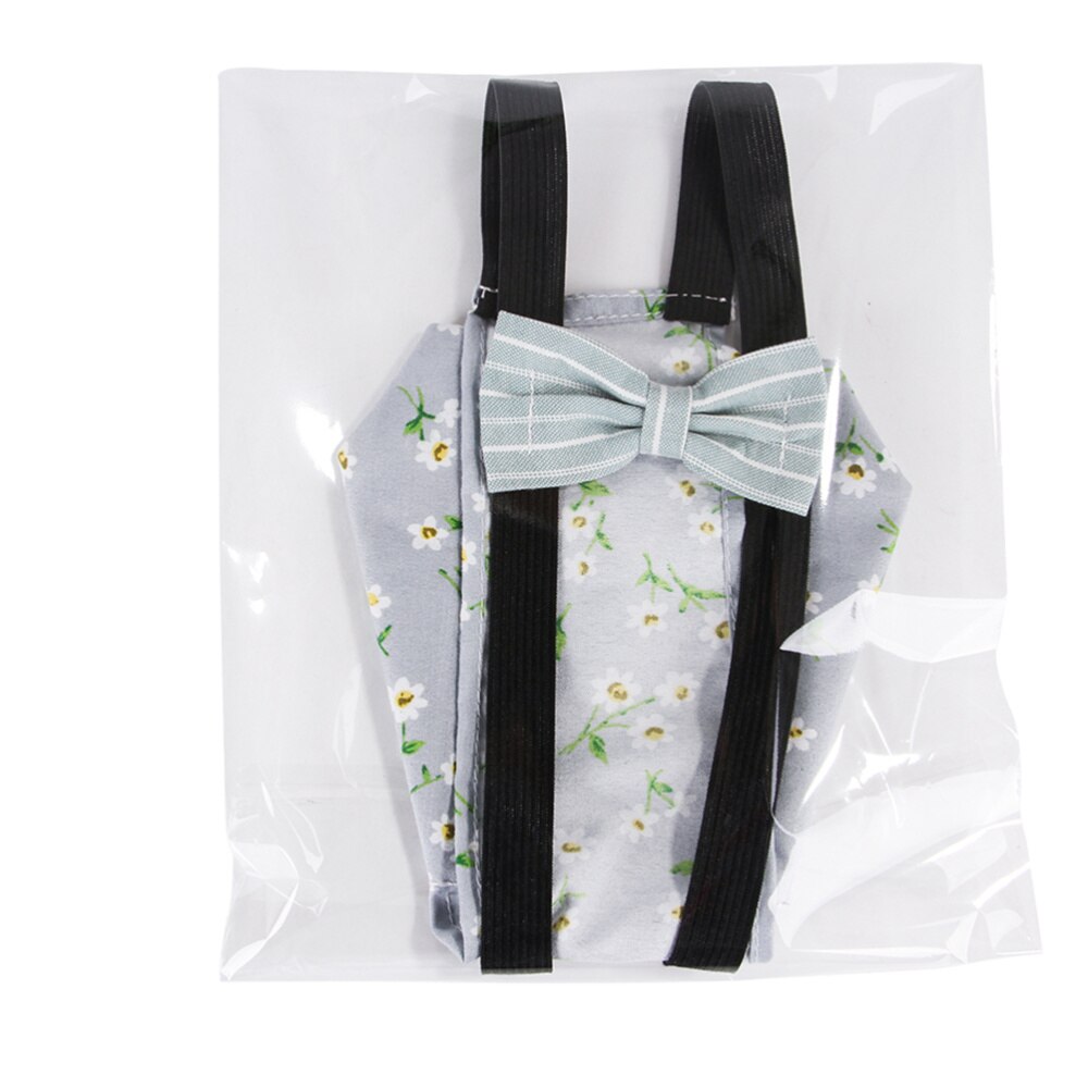 Pet frango pato fralda lavável aves de capoeira ganso roupas design bowknot com elástico engraçado ganso roupas (vermelho s)