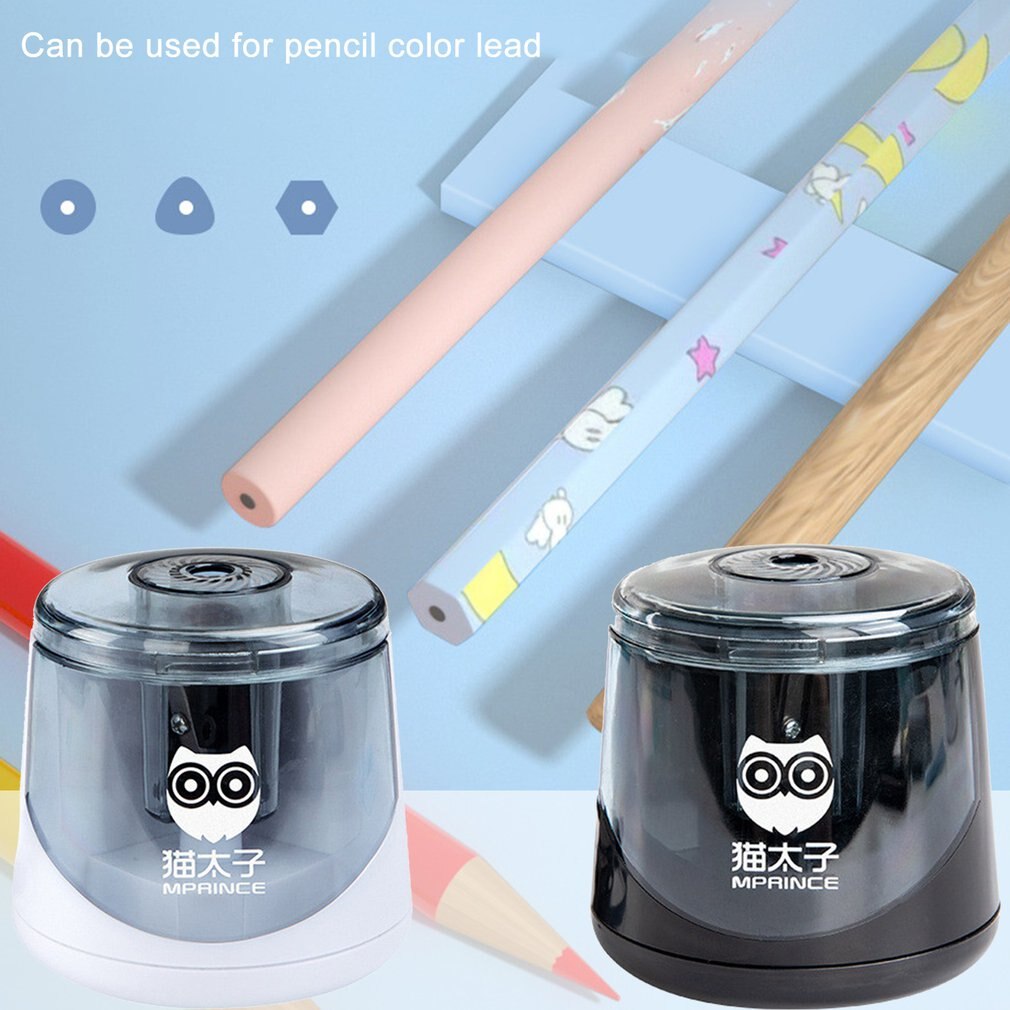 USB Electric Pencil Sharpener Automatic Pencil Sharpeners For Office School Single Hole Pencil Sharpener