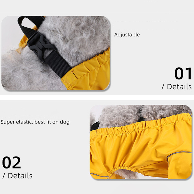 Wasserdichte Hundeschuhe, gehen-Gamaschen, rutschfeste Hosenträgerstiefel für kleine und mittelgroße Hunde, Schlauch, Pfotenschutz für Teddy Terrier Bichon