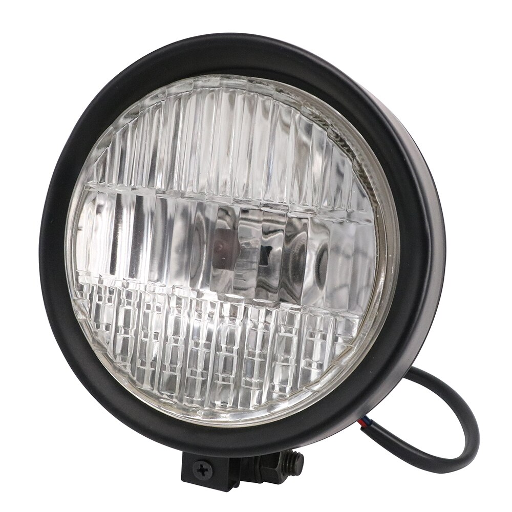 Motorfiets retro koplamp koplamp lamp voor cafe racer harley davidson choppers sportster suzuki racer 883 xl1200 xl 1200: Zwart