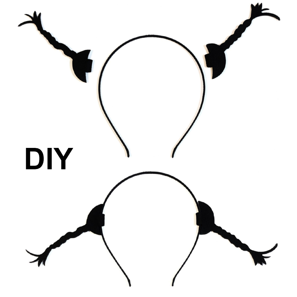 Interesantes trenzas DIY diademas Tiktok divertida diadema para mujeres hombres broma práctica sombrerería de accesorios para el cabello