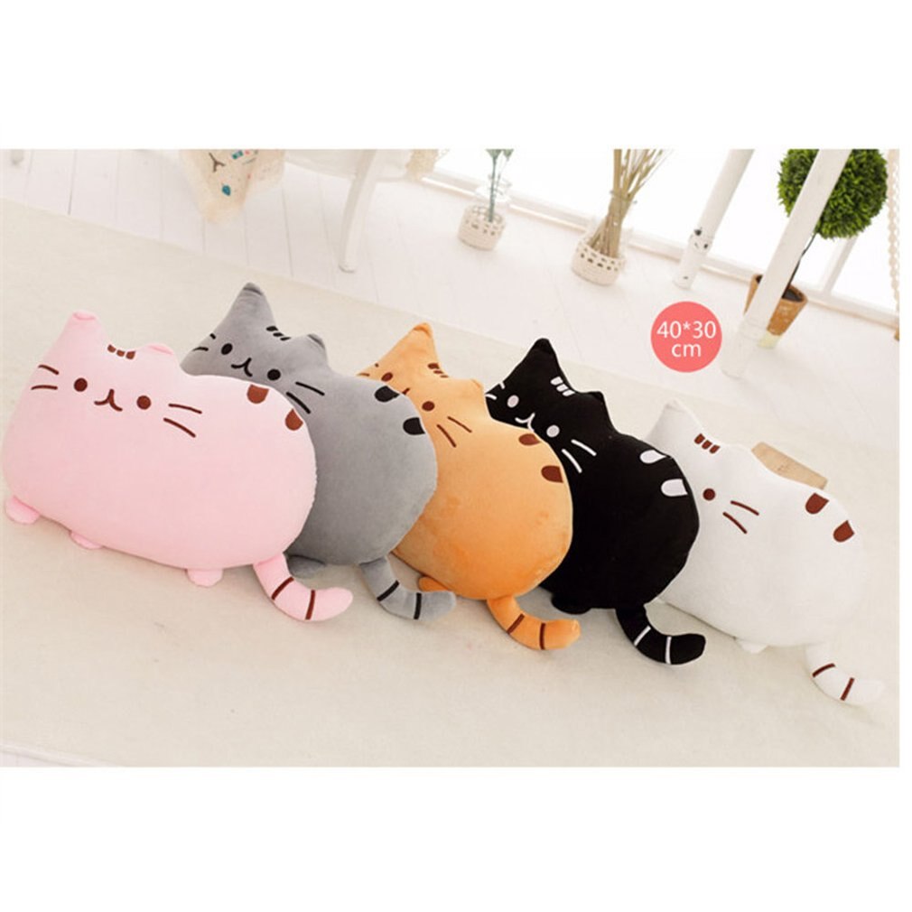 Comfortable Biscuit Cat Pillow Wonderful Cushion Big Tail Small Cat Pillow Plush Toys For Exquisite Presents