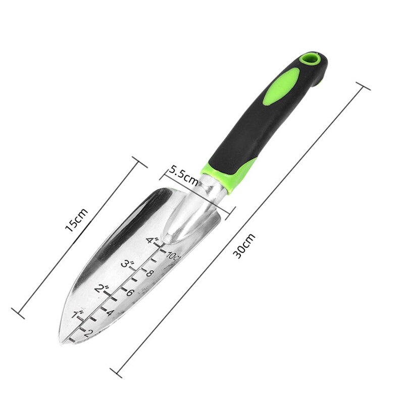 Hand Weeding Tools Alluminum Alloy Fork Shovel Rake Weeder Transplanting Digging Tools Garden Planting Tools BV789: Scale Shovel