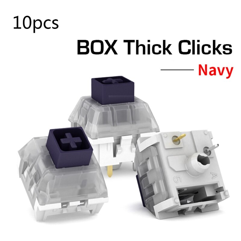 Kailh – interrupteur à 3 broches, étanche ip56, rvb, SMD, bleu marine, Jade, avec bouton épais
