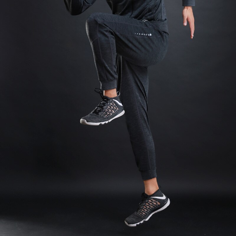 Efterår vinter mænd løb træningsbukser sport bukser jogging fodbold basketball fitness fitness sport joggingbukser lynlås lomme