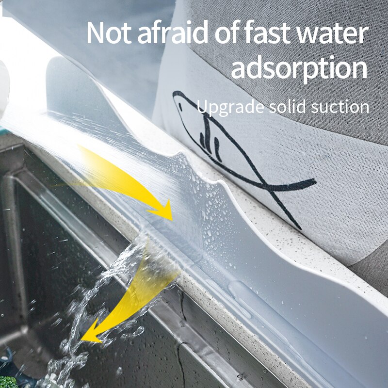 1PC Kitchen Sink Water Splash Guard Silica Gel Removable Waterproof Screen Used For Fruit Vegetable Washing Dishes Water Barrier