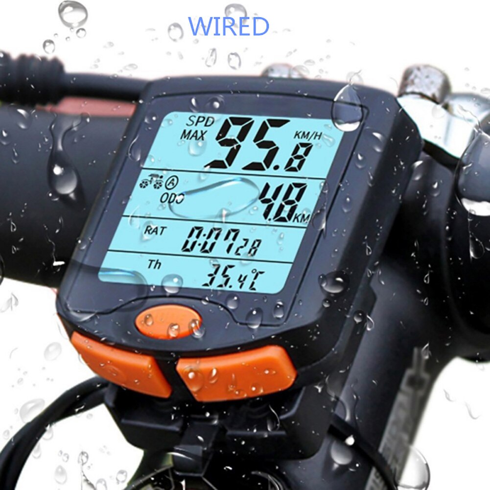 YT-813 Wired Bike Speed Meter Digitale Lichtgevende Fiets Computer Snelheidsmeter
