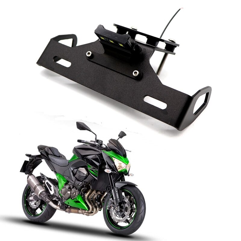 Soporte para matrícula de luz LED para KAWASAKI Z 800 Z800 accesorios de la motocicleta guardabarros limpio trasero Eliminador: Default Title