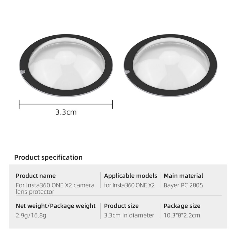 Objektiv Abdeckung Für Insta360 EINE X2 Objektiv Schutz Kappe Körper Abdeckung Schutzhülle Panorama Kamera Zubehör Für Insta360 Eine X2 Silikon fallen