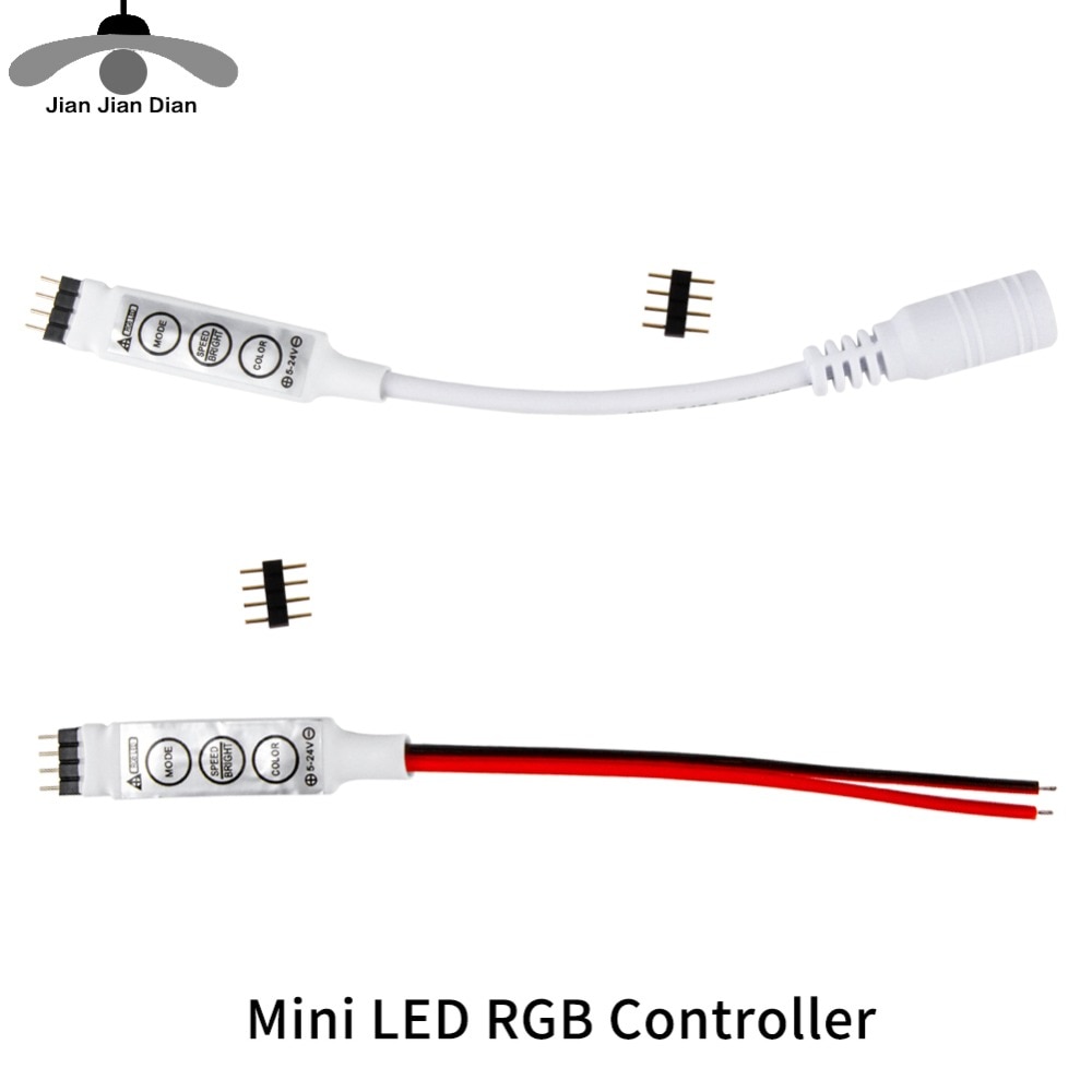 Led Rgb Controler DC12V Mini 3 Dimmer Voor Rgb 3528 5050 Led Strip Chave Led Rgb Controlador Para Rgb Led strip