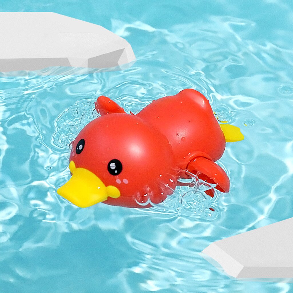 Giocattoli da bagno catena per acqua per bambini orologio simpatico cartone animato animale tartaruga neonato nuoto pinguino pesce avvolto bambini spiaggia bagno d&#39;acqua giocattolo: Rosso