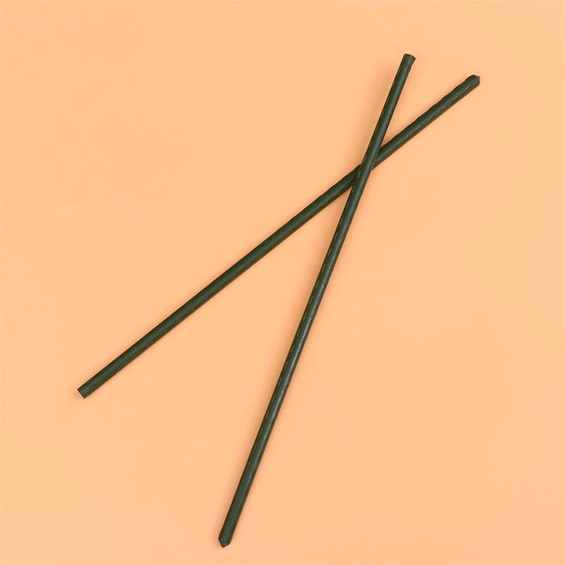 10pcs Potted Plastic Plant Support Stick Rod Flower Support Frame Single Stem Plants Holder Stand For Garden Plant Flower (Green