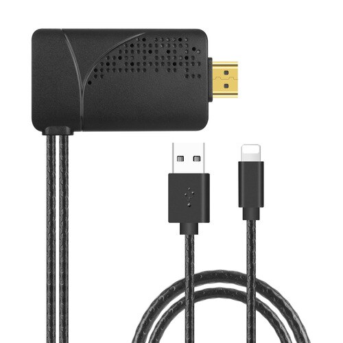 Mxhxm para iphone para hdmi hd telefone móvel para tv projetor mesmo cabo adaptador de tela 1080p suporte ios12: Default Title