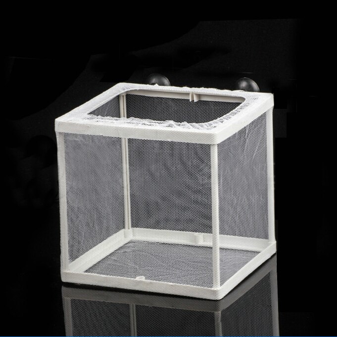 Cadre en plastique pour aquarium, filet blanc avec coupelles d&#39;aspiration