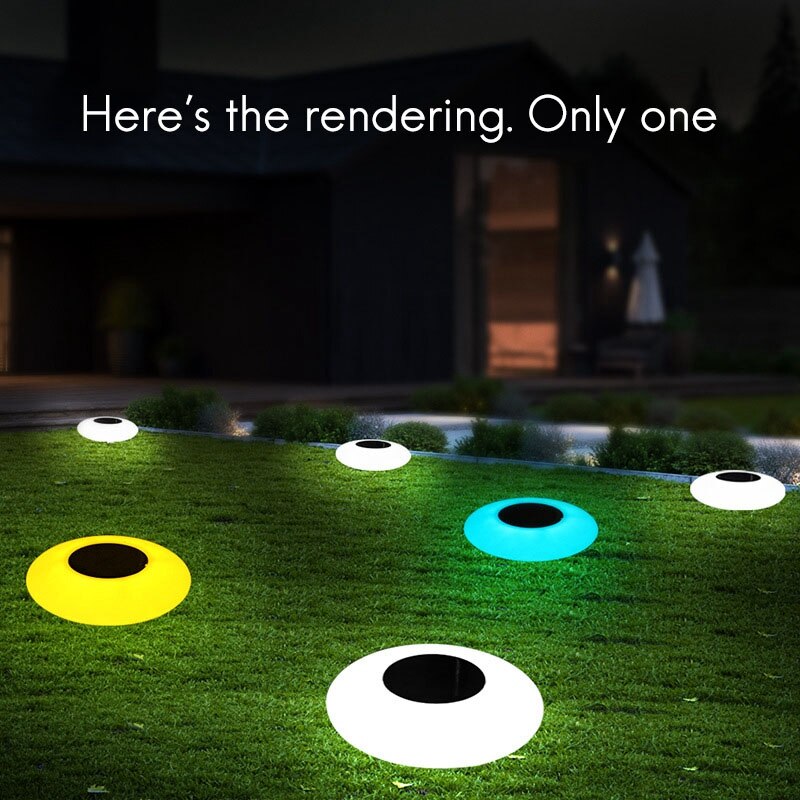 Colorful Lawn Lamp Outdoor LED Solar Energy Park Villa Community Pool Floating Lamp Courtyard Garden Lamp