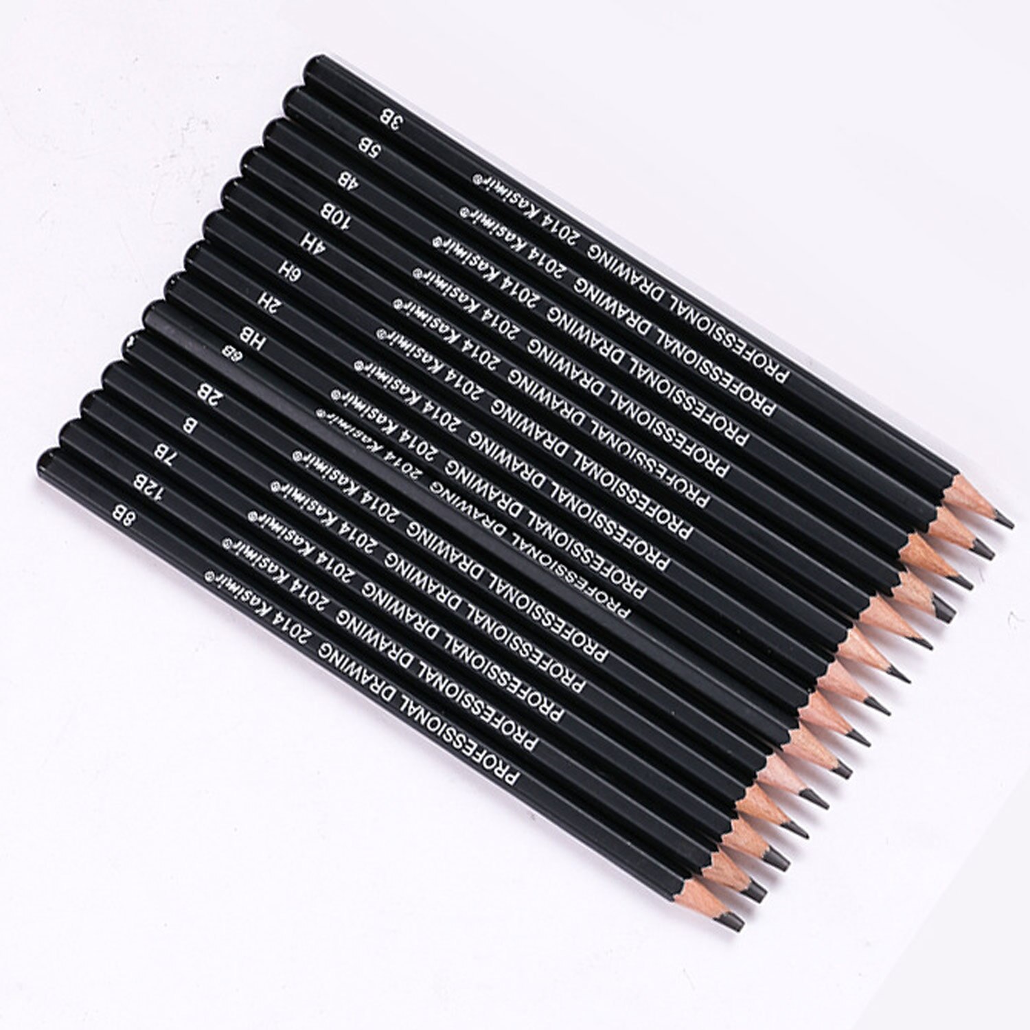 14pcs Sketch Pencils Set 6H-12B Art Sketching Drawing Graphite Pencils for Artist Studens Adults