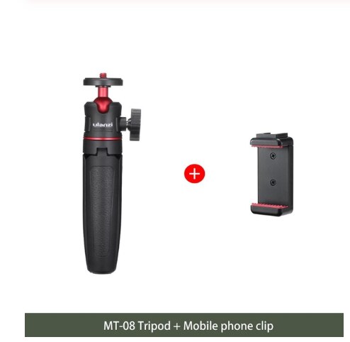 Ulanzi Vlog Kit Mini Tripod Vlog Tripod Cold Shoe Phone Mount Holder for Microphone LED Light for Camera Sony A6400 A6300: MT-08BK-ST-07