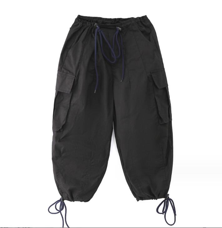 Camisa verde de gran tamaño con cordones para niños, pantalones Cargo informales para correr, ropa de calle de Jazz, disfraz de baile, Hip Hop