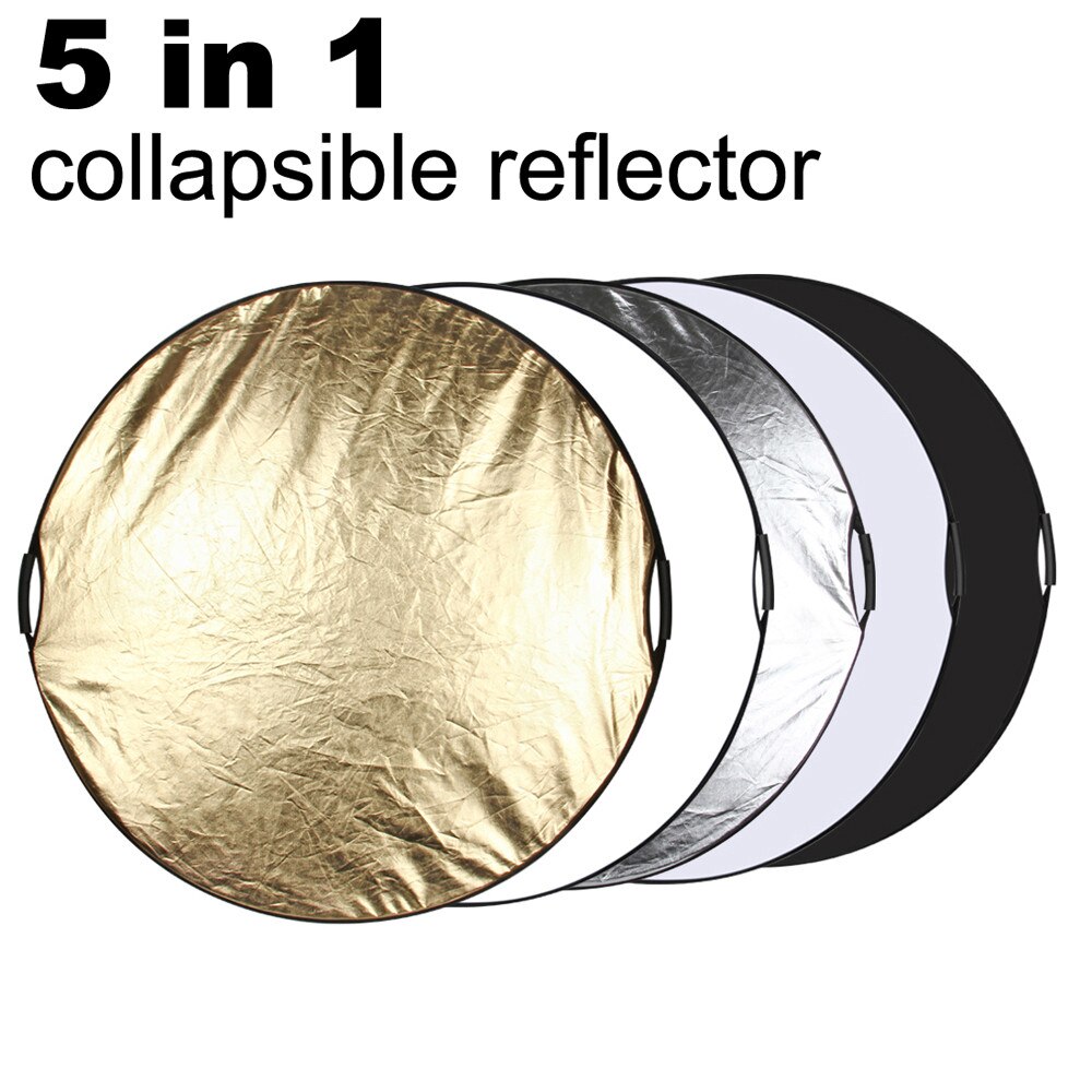 110cm 5 In 1 Reflector Portable Photography Studio Photo Collapsible Light Reflector for Outdoor Studio Reflector 428#2
