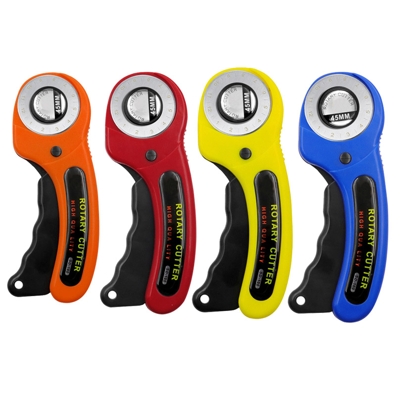 45mm Ergonomische rotierend Stoff Cutter Für Stoff Karte Papier NäHenne Quilten Rolle Stoff Schneiden Schneider Schere Kleidung DIY Werkzeug