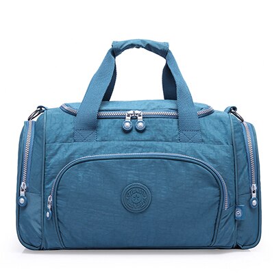 Tegaote mænds rejsetaske stor kapacitet mandlig bagage duffeltasker nylon multifunktionel bærbar weekendtot rejse nyeste stil: Lyseblå