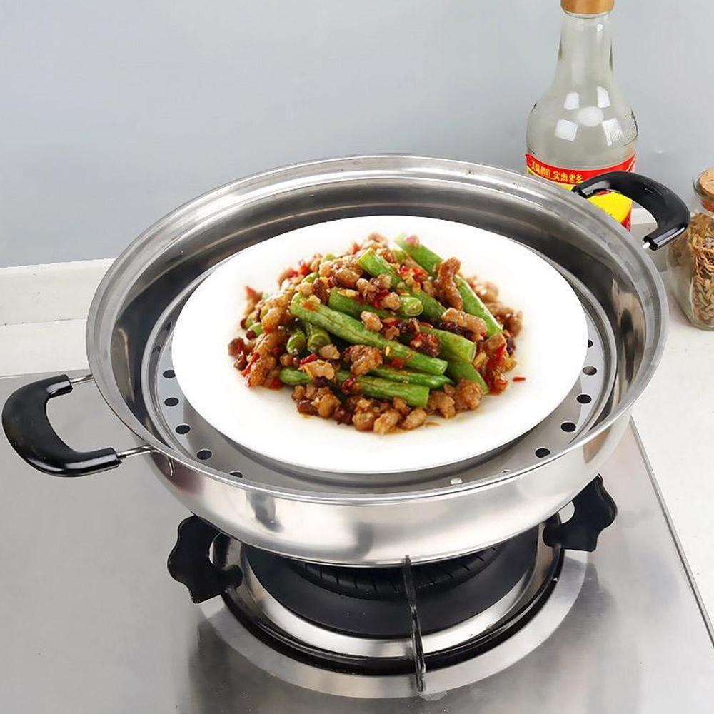 S/M/L/XL 4 Sizes Stainless Steel Steamer Rack Insert Stock Pot Steaming Tray Stand Cookware Tool