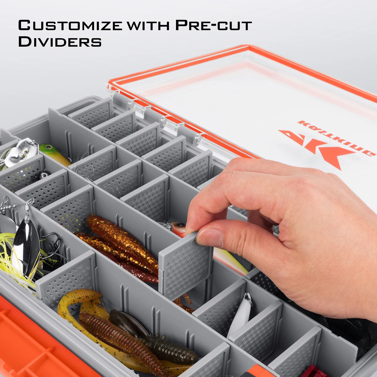 KastKing HyperSeal Waterdichte Vis Tackle Box - 3600 & 3700 Bakken - Verwijderbare Verdelers