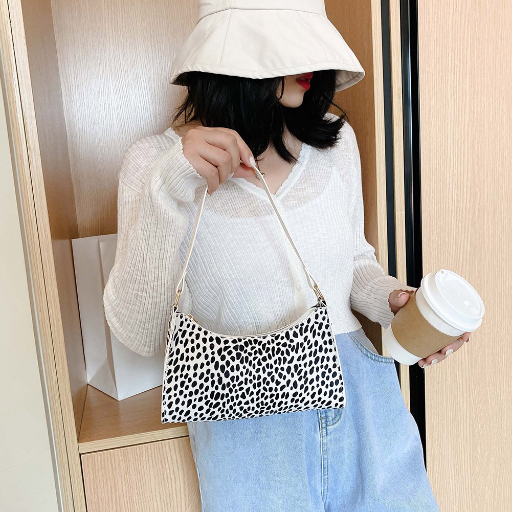 Ebene Zebra Kuh aufbringen Tote Taschen Frauen Kupplung Handtaschen lässig PU Leder Weibliche Unterarm Schulter Bote Tasche