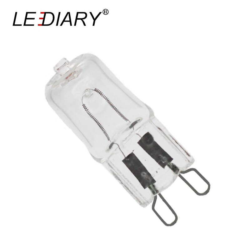 Lediary 100 stk/parti superlys  g9 halogenlampe lyspære 25/40/60w halogen  g9 110v/220v 2800k varmhvit klar halogen  g9 lampe