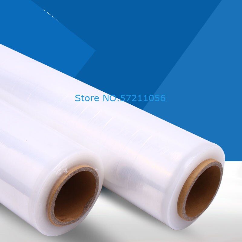 1 Roll 100cm Stretch Wrap Transparent Non-Toxic Packing Film Industrial Stretch Plastic Sealer Winding Durable Hand Wrap