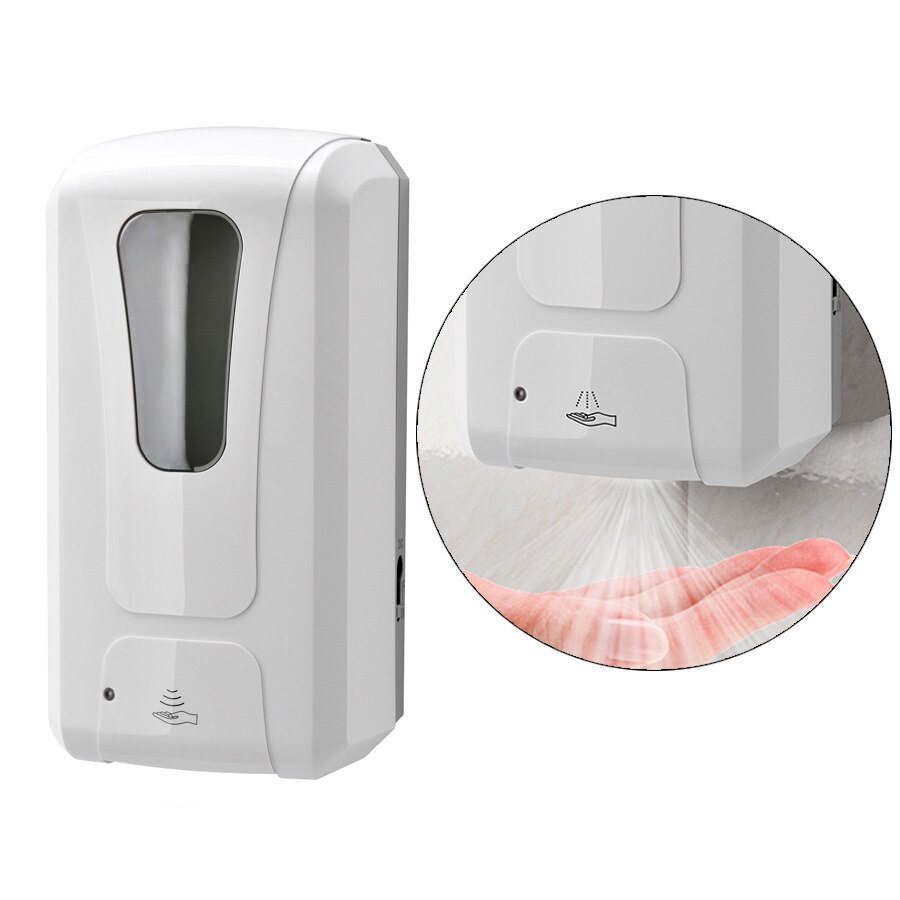 1000Ml Automatische Alcohol Dispenser Wall Mounted Zeepdispenser Touchless Handdesinfecterend Met Infrarood Sensor Voor School Thuis