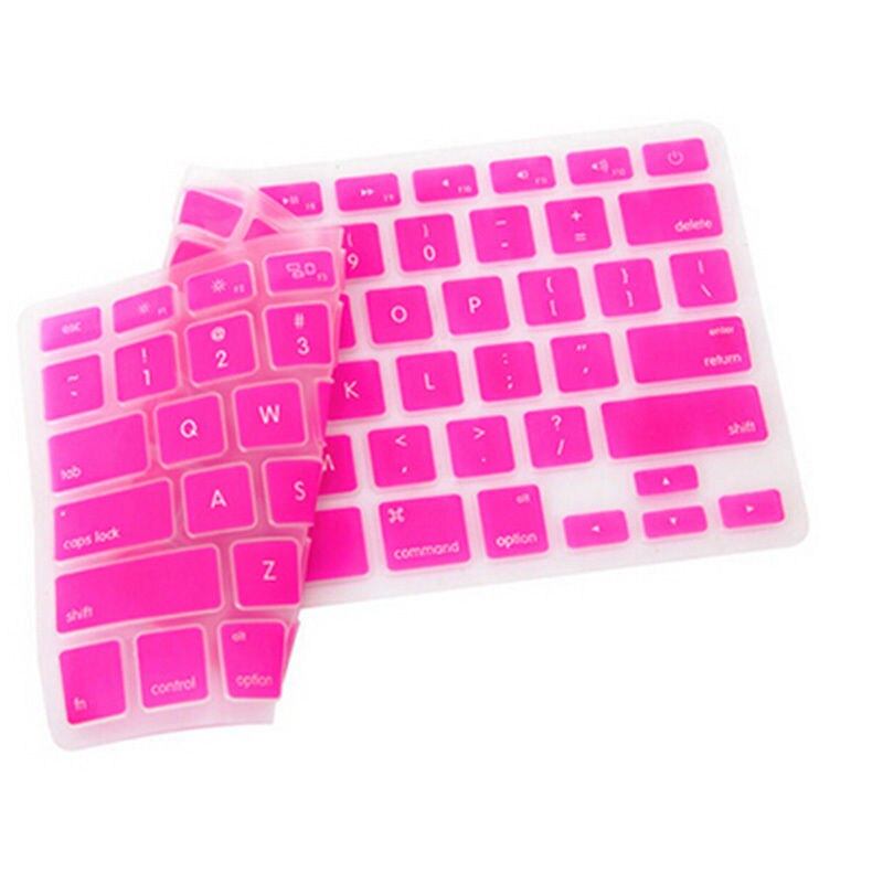 Silicone Keyboard Skin Cover For Macbook Pro Air Mac Retina 13" 15" 17" b38: Rose red