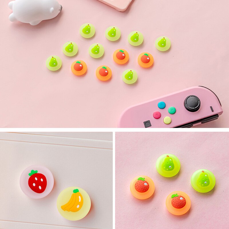 Silicone thumb grip caps for nintendo switch joy-con joystick, cover shell, button for nintendo switch oled lite mini accessories