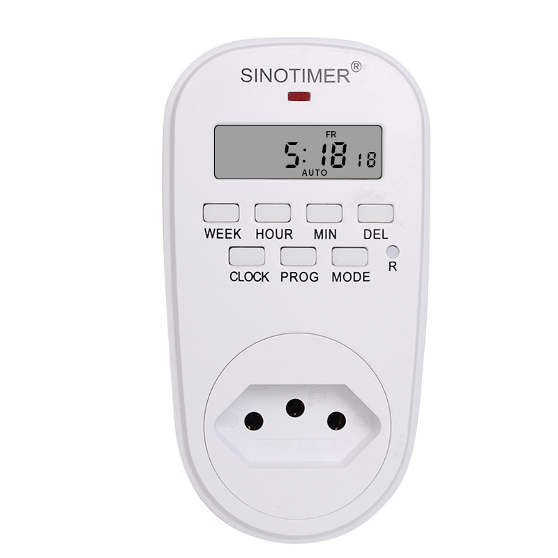 Minuterie numérique, prise de courant, Programmable, 7 jours, 220V, compte à rebours, Module Trig: BR plug